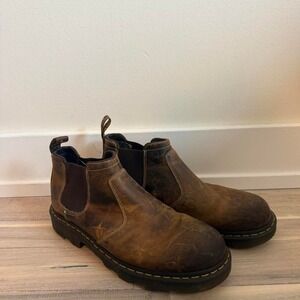Dr. Martens brown leather Chelsea boots Size US 13 #chelseaboots #leather